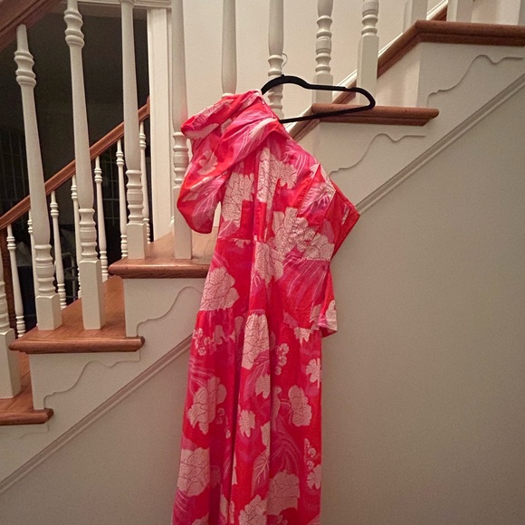 Farm Rio Red Dewdrop Floral Dress - Picture 3 of 5